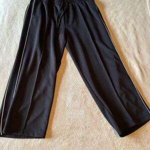 Avia Black Track Pants with White Stripes Womans size XXXL 22
